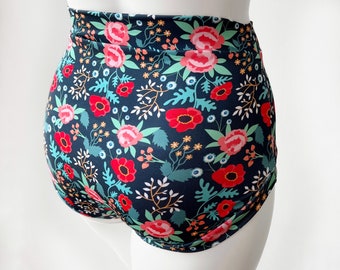 Floral Bikini Bottoms | Recycled Swimwear | Ethical Swimsuit