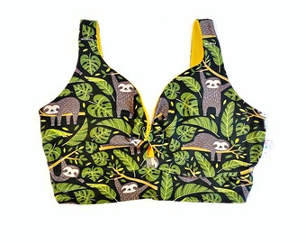 Faultier Twist-Front-BH | BH ohne Bügel | Bio-Damen-Unterwäsche