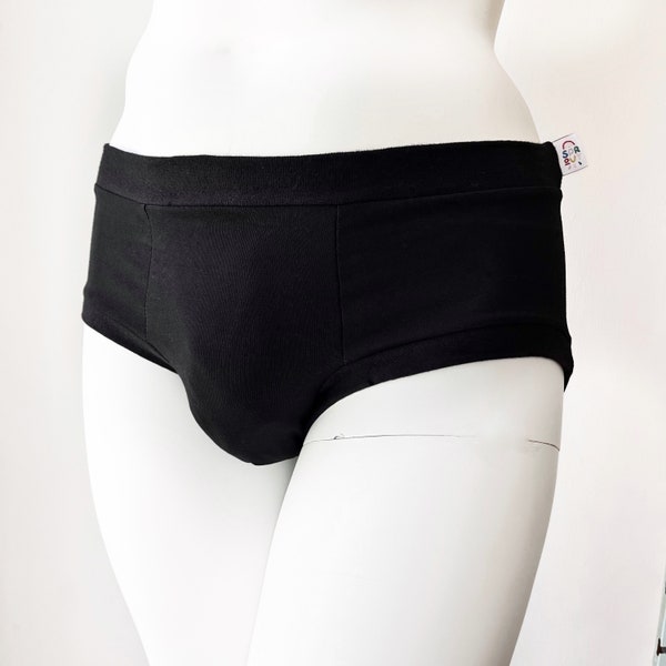 Culotte noire à poche avant | Pantalons pour hommes | Sous-vêtements en coton biologique