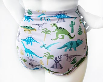 Dinosaur Bikini Bottoms | Recycled Swimwear | Ethical Swimsuit