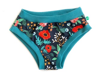 Floral Adult Pants | Women's Knickers | Organic Cotton Underwear