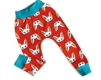 Fennec Fox Organic Jersey Leggings | Unisex Kids Clothing | Baby Trousers