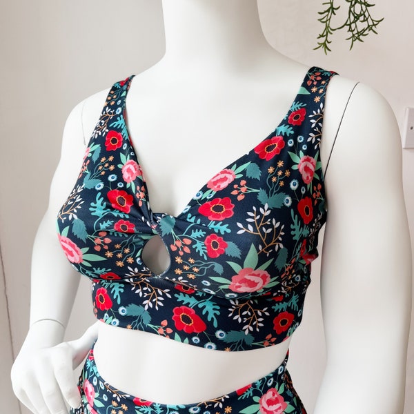 Floral Bikini Top | Recycled Swimwear | Ethical Swimsuit