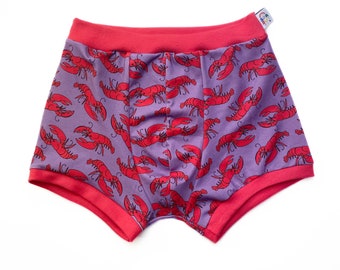 Lobster Unisex Boxers | Men’s Women’s Pants | Organic Cotton Underwear