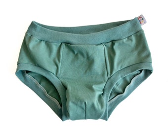 Sea Green Pouch Front Briefs | Men’s Pants | Organic Cotton Underwear