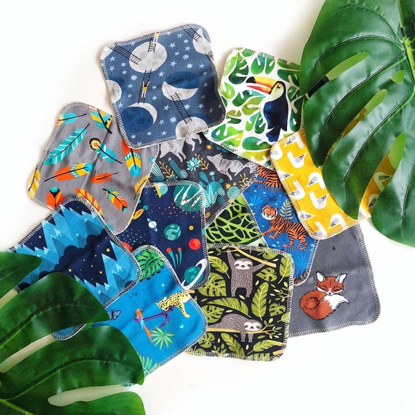 10 Organic Reusable Wipes | Baby Wipes | New Baby Gift