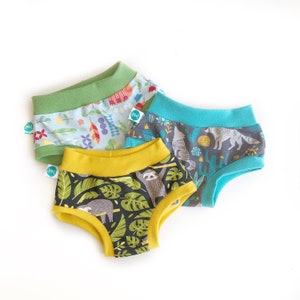 Children's Unisex Organic Pants Mixed Pack of 3 Ethical Kids Underwear image 6
