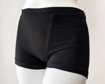 Schwarze Unisex Boxershorts | Herren Damen Hosen | Unterwäsche aus Bio-Baumwolle