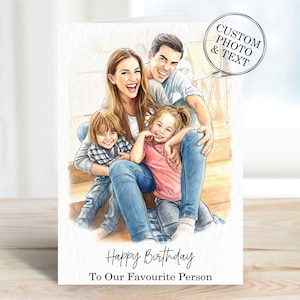 Personalised Photo Gifts For Him Her - Unique Custom Photo Card Ideas Family Grandparents Pet