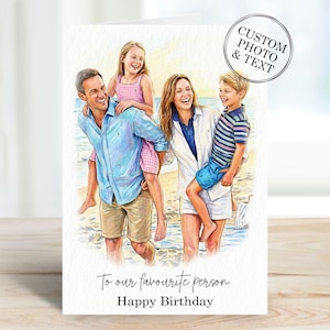 Celebrate the special women in your life with our Mothers Day Custom Mum Portrait Photo Gifts! This unique gift combines heartfelt sentiment with personal touch, making it perfect for any occasion. Surprise your mum with a Personalised Happy Mummy Birthday Card from daughter, son, or even pet! Each piece is crafted with love, ensuring your mum feels cherished. Order now to give a thoughtful gift she'll treasure forever!