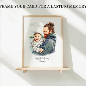 Looking for a special gift for a loved one? This custom portrait birthday card is the perfect choice! Personalize it for him or her - ideal for men like your husband, brother, or dad, and unique for women such as mum, wife, friend, or sister. Surprise them with a thoughtful and one-of-a-kind card they'll cherish forever.