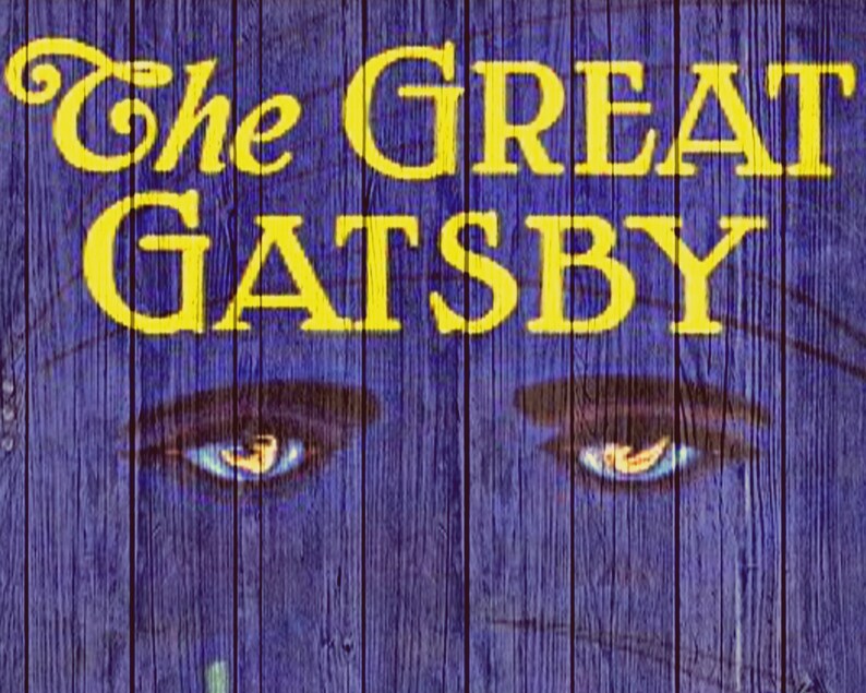 The Great Gatsby Wall Art Wood Wall Art Dorm Decor Bookworm Etsy