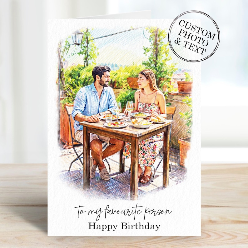 Celebrate a special birthday with a personalized keepsake! Our custom watercolour portrait birthday card is the perfect gift for him or her. Surprise your loved ones - husband, brother, dad, mum, wife, friend, sister - with a unique and heartfelt greeting. Handcrafted with love, this one-of-a-kind card is sure to make their day extra special. Order yours today! 🎨💌 #CustomPortrait #PersonalizedCard #BirthdayGift #GiftForHim #GiftForHer #UniqueCard