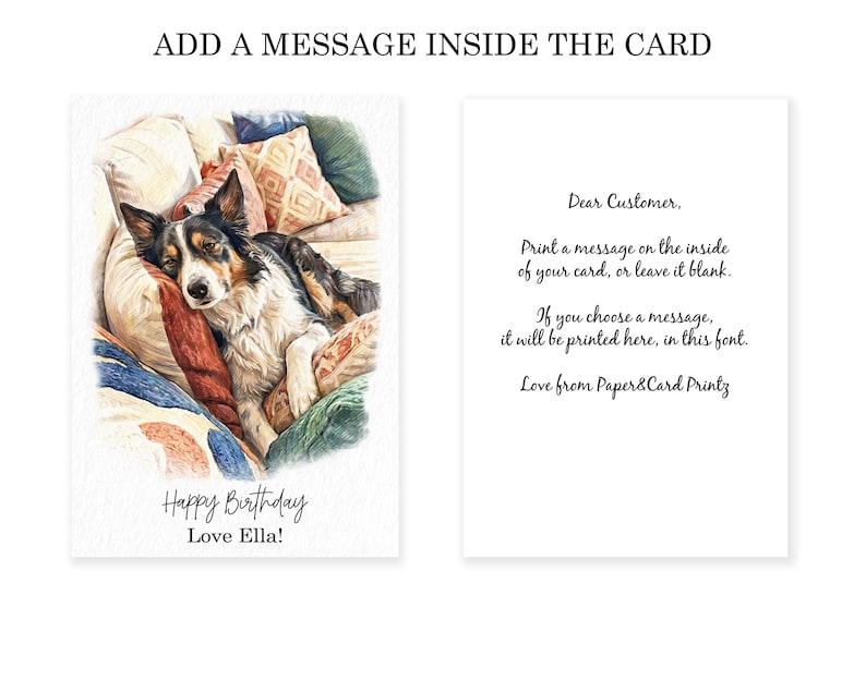 Looking for a thoughtful gift? Our custom portrait birthday card is the perfect choice! Personalized for him or her, this unique card is ideal for men like your husband, brother, or dad, and women including mum, wife, friend, or sister. Make their day special with this one-of-a-kind card!