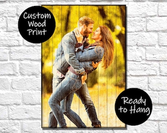 Personalized Anniversary Gift For Her - Unique Birthday Gifts For Her - Valentines Photo Gifts For Her - Wood Wall Art Photo Frames