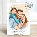 Custom Birthday Card For Him Her - Personalised Portrait Birthday Cards Gift Husband, Wife, Mum
