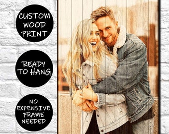 Wooden Photo Wall Art Prints - Best Gifts For Him - Office Décor Photo Frames - Photography Home Decor - Unique Picture Frames