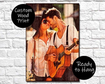 Custom Couple Portrait, Photo Gifts For Boyfriend, Birthday Gift For Him, Personalized Photo Frames, Wooden Couple Gift