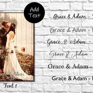 Wedding Gifts for the Couple Gift Personalized Mr and Mrs Gifts For Couples Wedding Gifts Wood Wedding Photo Frames Rustic Wedding Signs image 3