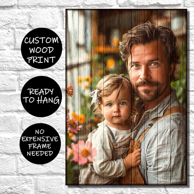 Fathers Day Gifts From Daughter Wood Picture Frames Unique Mom Gift Personalized Gifts For Dad Birthday Gifts For Mom Photo Gifts Dad Frame image 1