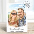 Custom Valentine's Day Card For Him Her - Personalised Valentine's Cards Gift Husband, Wife, Boyfriend