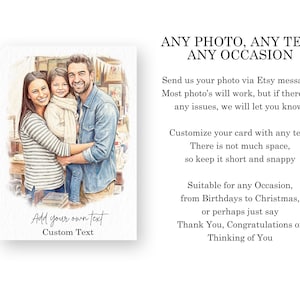Celebrate love with our custom portrait anniversary card! The best personalized gift for couples, husbands, wives, and parents. Unique and memorable, this card is sure to make their anniversary extra special. Handmade with love just for you.