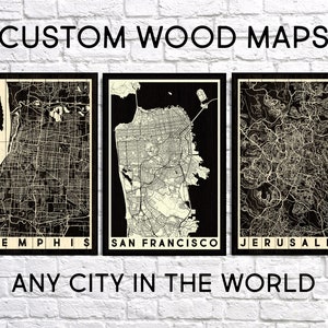 Gifts For Men Gifts For Him Wood Wall Art Mens Gift Boyfriend Birthday Gift For Him Wood Art Custom Map Gift For Men Custom Wood Sign Map image 7