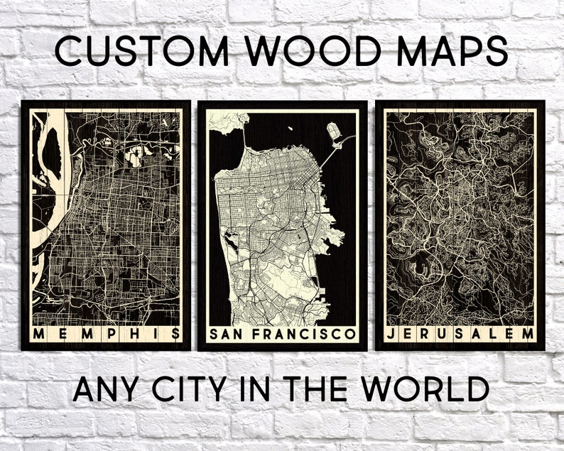 Gifts For Men Gifts For Him Wood Wall Art Mens Gift Boyfriend Birthday Gift For Him Wood Art Custom Map Gift For Men Custom Wood Sign Map image 7