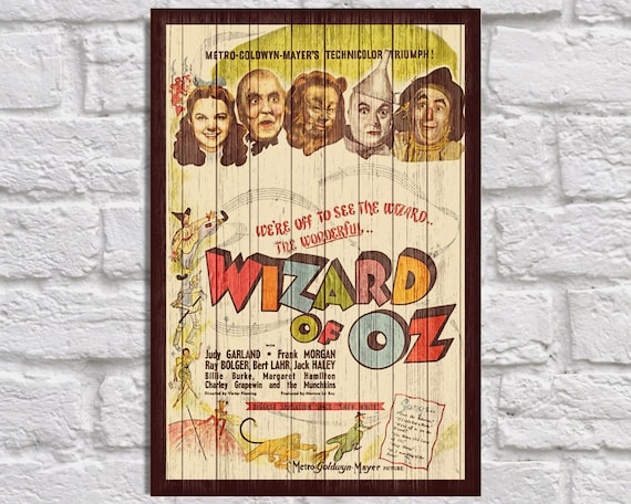 VINTAGE 1939 THE WIZARD OF Oz A2 POSTER PRINT