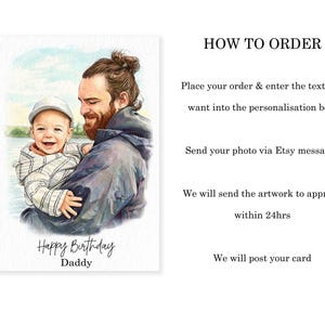 Looking for a special  gift? Our personalised portrait birthday card is the perfect choice! Personalized for him or her, this unique card is ideal for Pets, men like your husband, brother, or dad, and women including mum, wife, friend, or sister. Make their day special with this one-of-a-kind card!
