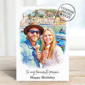 Celebrate special occasions with a personalized touch! Our custom portrait birthday card is the perfect gift for him or her. Surprise your loved ones - husband, brother, dad, mum, wife, friend, sister - with a unique and heartfelt greeting. Handcrafted with love, this one-of-a-kind card is sure to make their day extra special. Order yours today! 🎨💌 #CustomPortrait #PersonalizedCard #BirthdayGift #GiftForHim #GiftForHer #UniqueCard