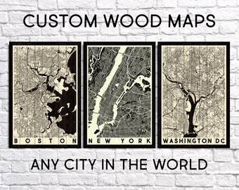 Gifts For Men Gifts For Him Wood Wall Art Mens Gift Boyfriend Birthday Gift For Him Wood Art Custom Map Gift For Men Custom Wood Sign Map