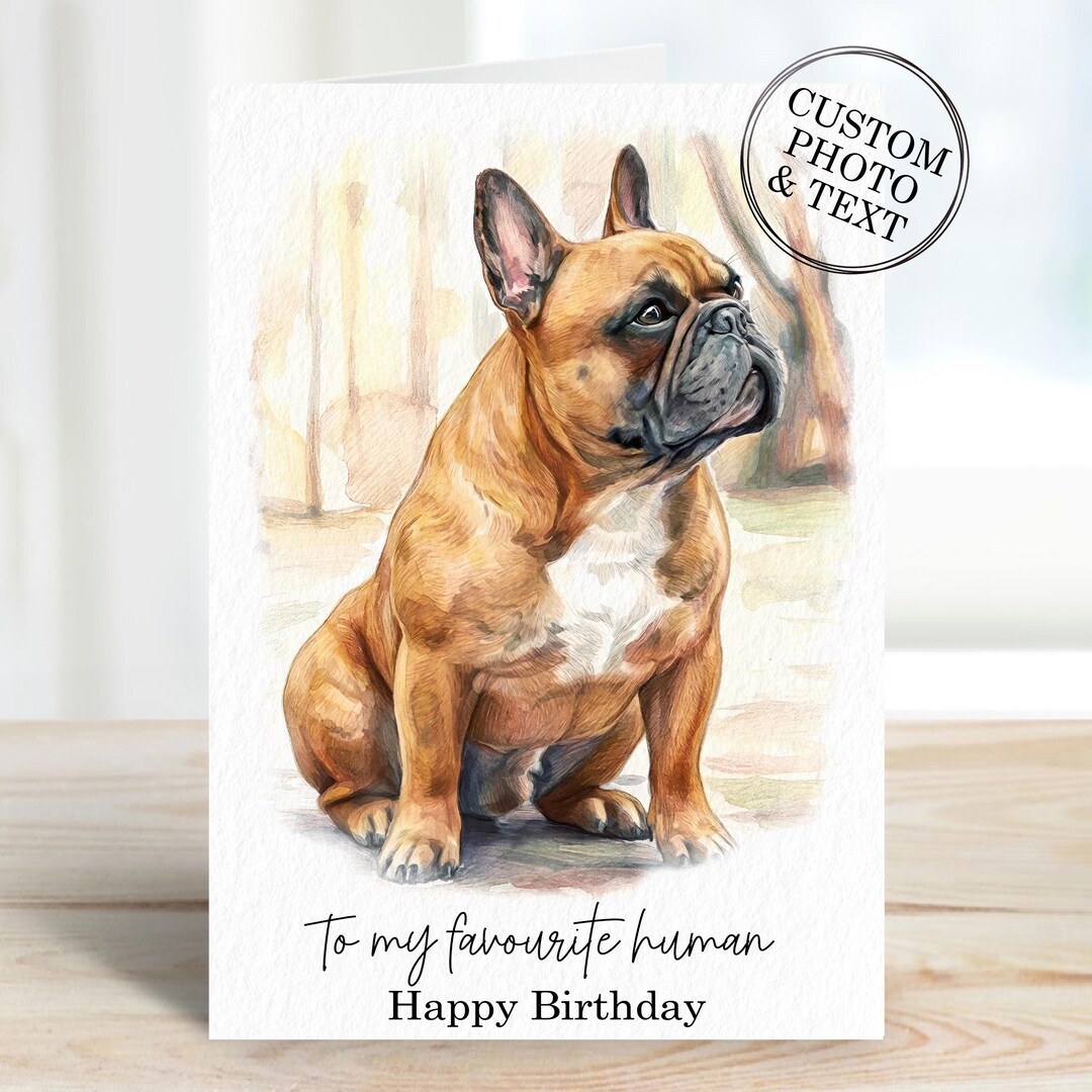 Custom Pet Portrait Birthday Card for Dog Cat, Personalised Christmas ...