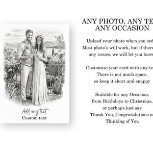Celebrate love with a one-of-a-kind Custom Portrait Anniversary Card! The perfect personalized gift for couples, husbands, wives, and parents. Show your thoughtfulness with this unique and memorable card design. Surprise your loved ones with the best anniversary gift they'll cherish forever.