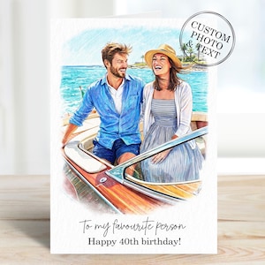 Looking for a special birthday card for Mum? Our custom portrait card is perfect for him or her! Personalize this unique gift for men, husband, brother, or dad. It's also a thoughtful choice for mum, wife, friend, or sister. Surprise your loved one with a one-of-a-kind card!