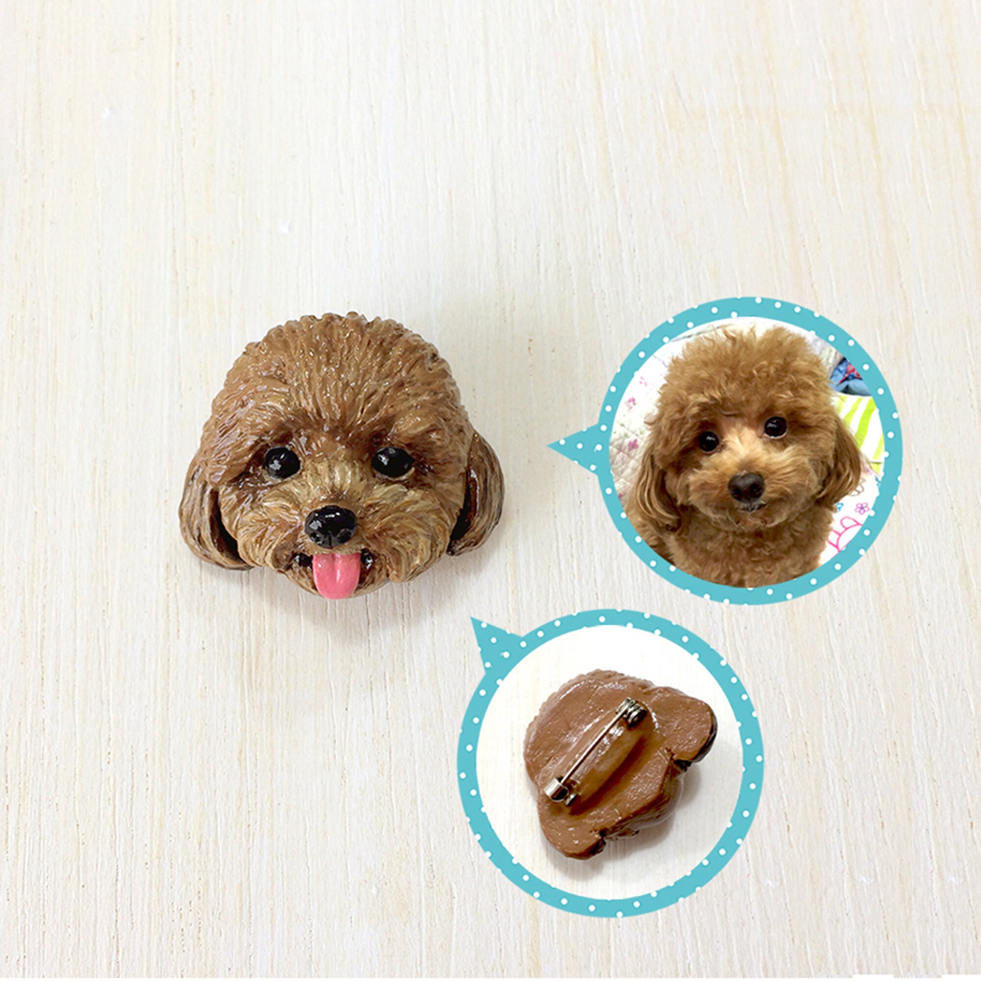 Custom Dog Portraits Brooch, Custom Dog Brooch, Dog Portrait