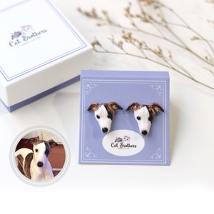 Custom Dog portraits earrings, Custom dog earrings, personalized dog, dog sculpture, dog memorial
