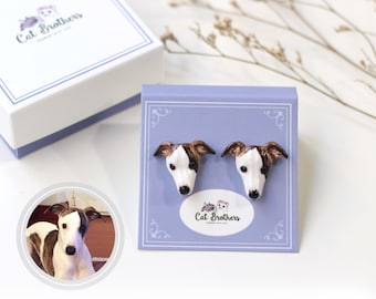 Custom Dog portraits earrings, Custom dog earrings, personalized dog, dog sculpture, dog memorial