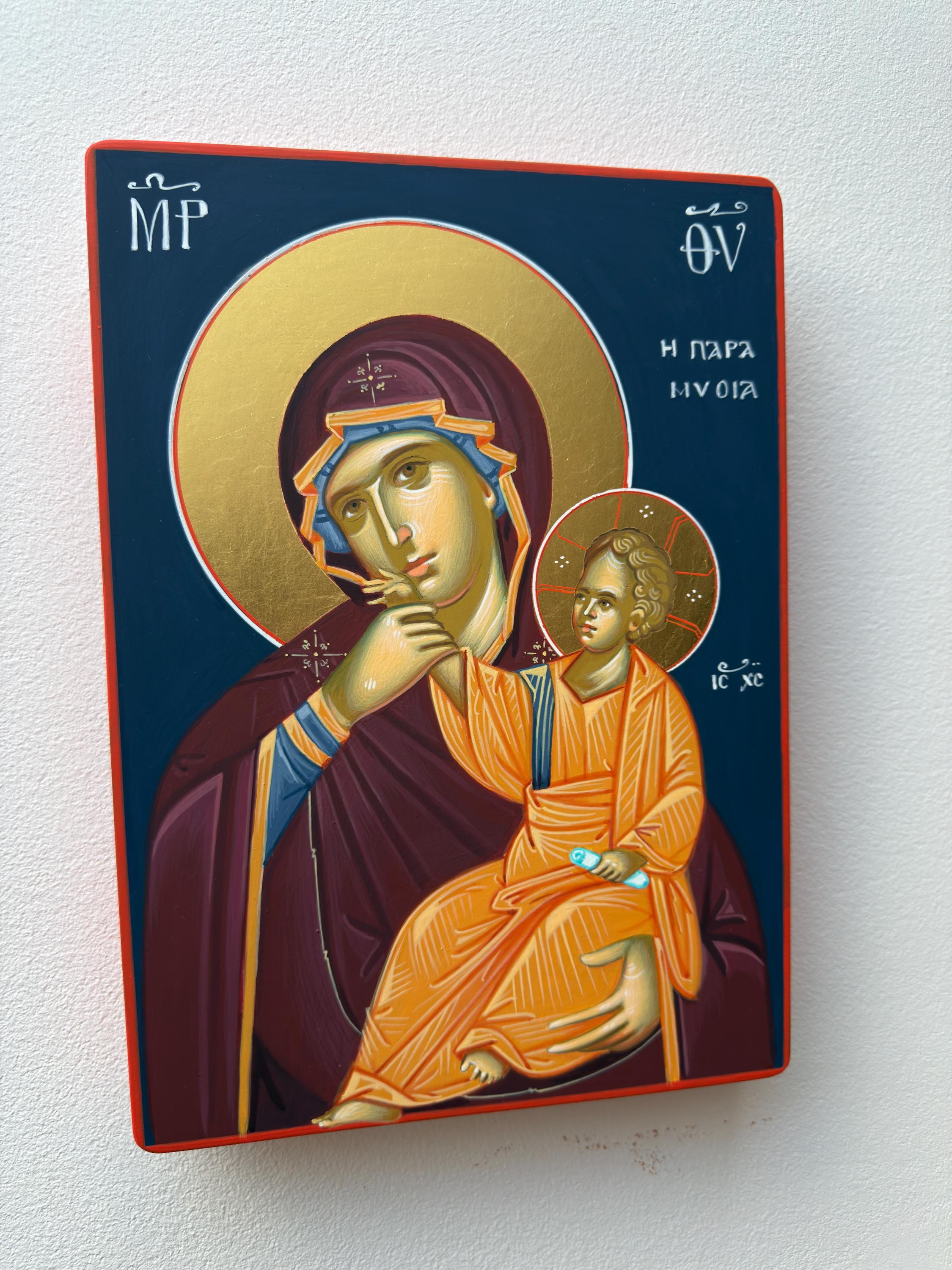 パラミシア、神の母、ビザンチンアイコン、正教会アイコン、図像学