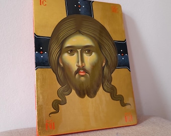 Jesus Christ Icon,Byzantine Icon,Orthodox Icon,Iconography,Hand painted icons.
