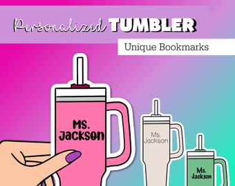 Custom Stanley bookmark Teacher gift. Stanley bookmark. tiktok mom. favorite cup. Cup collector. Book club. Booktube. Booktok