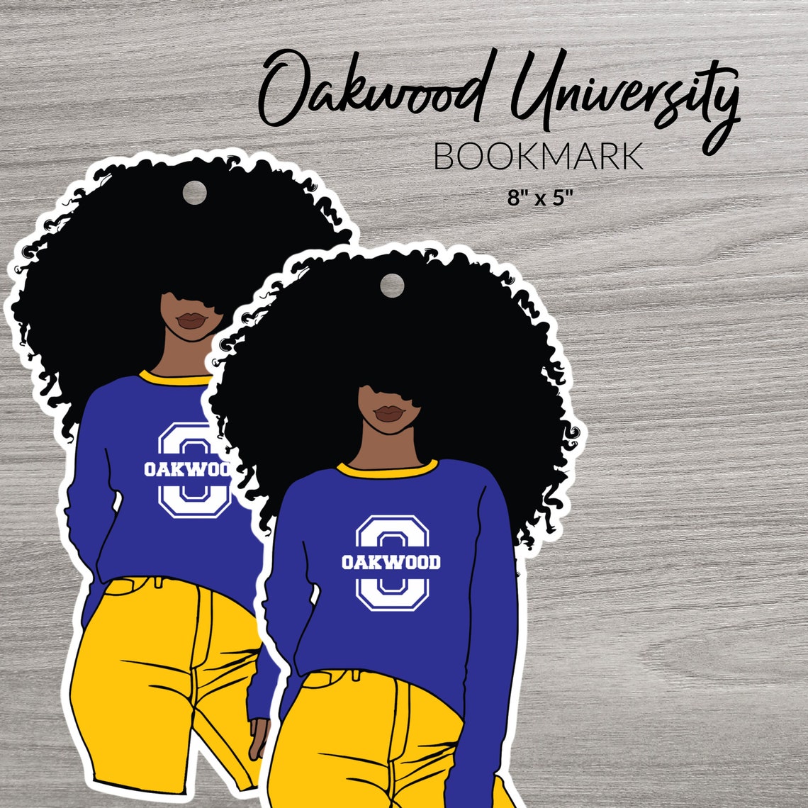 Oakwood University jumbo bookmark. Hbcu 2020. Hbcu Etsy