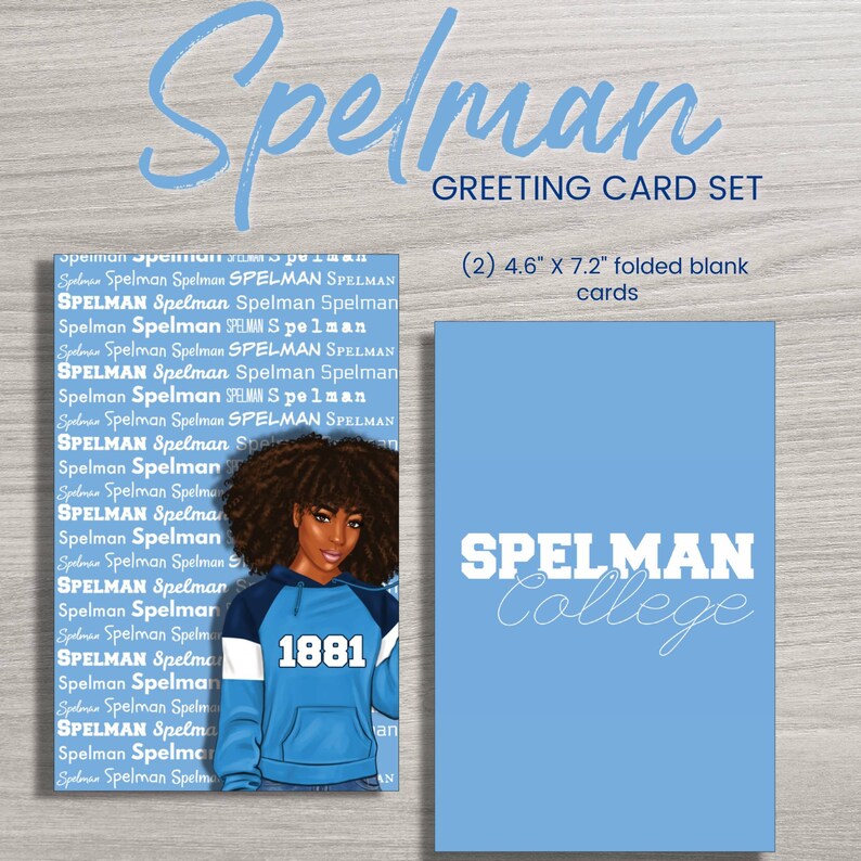 Spelman College greeting card set. Spelman alumna. Spelmanite. Etsy