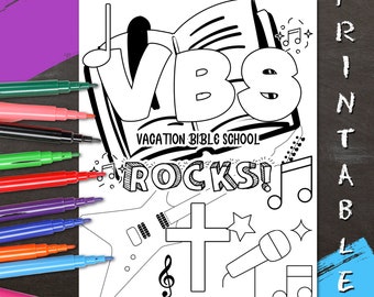 VBS Coloring Page: Vacation Bible School Printable (PDF)