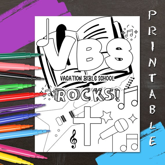 VBS Coloring Page: Vacation Bible School Printable (PDF)