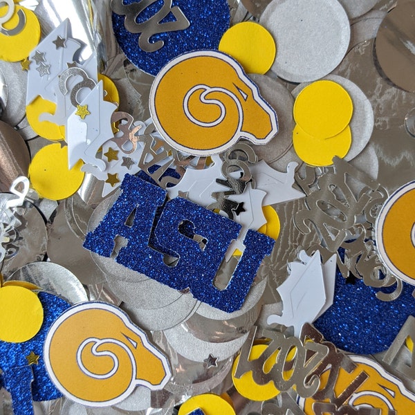 Collegiate Confetti| Table scatter| HBCU gift shop| Grad Swag| 2024 Grad|Grad Party| Custom Party Decor| trunk party| High school grad