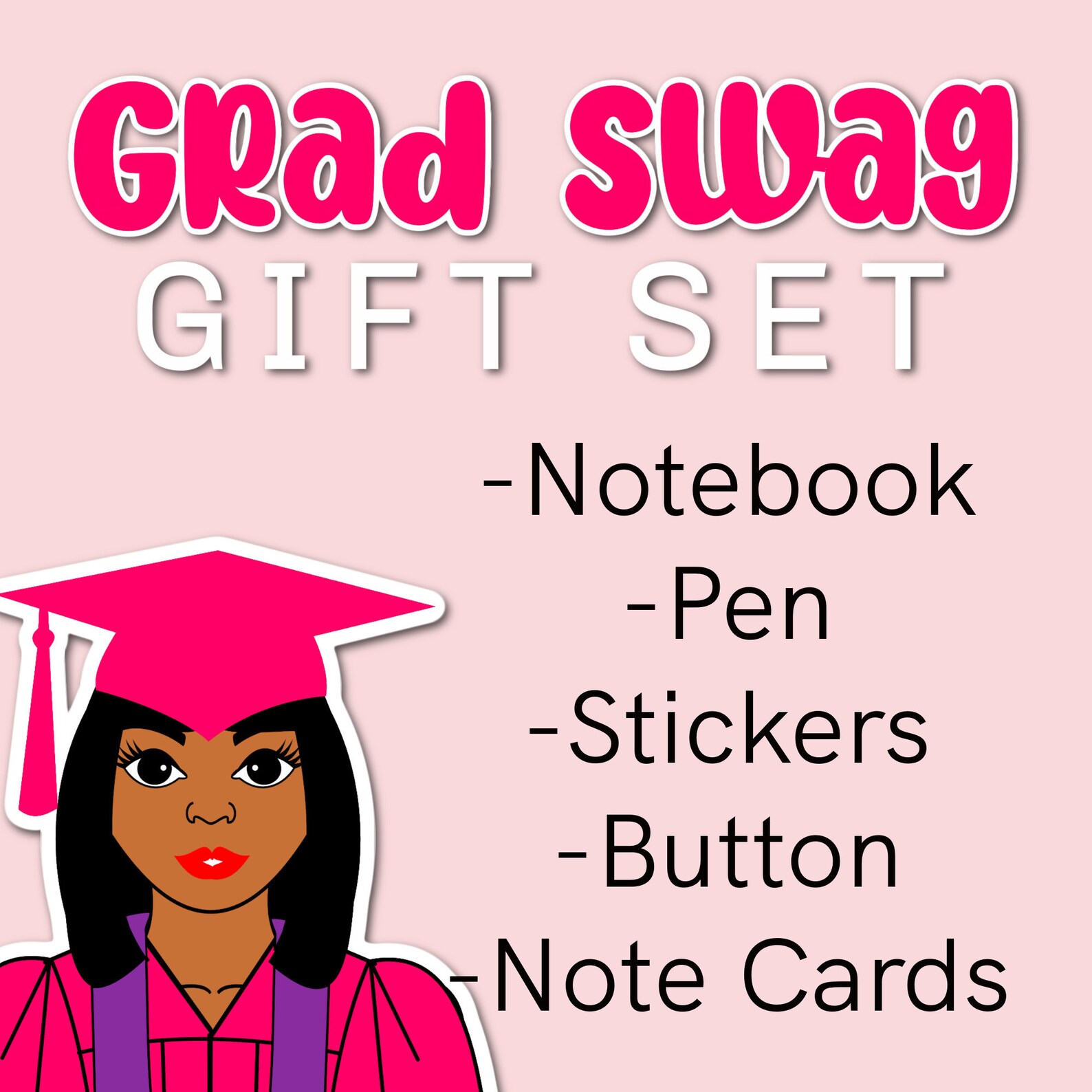 Grad Swag stationery gift box. College grad. High school grad. Etsy