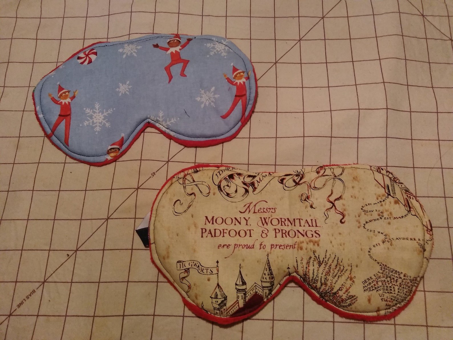 Elf sleep mask Travel Aid Christmas Elf Large Eve Box Etsy