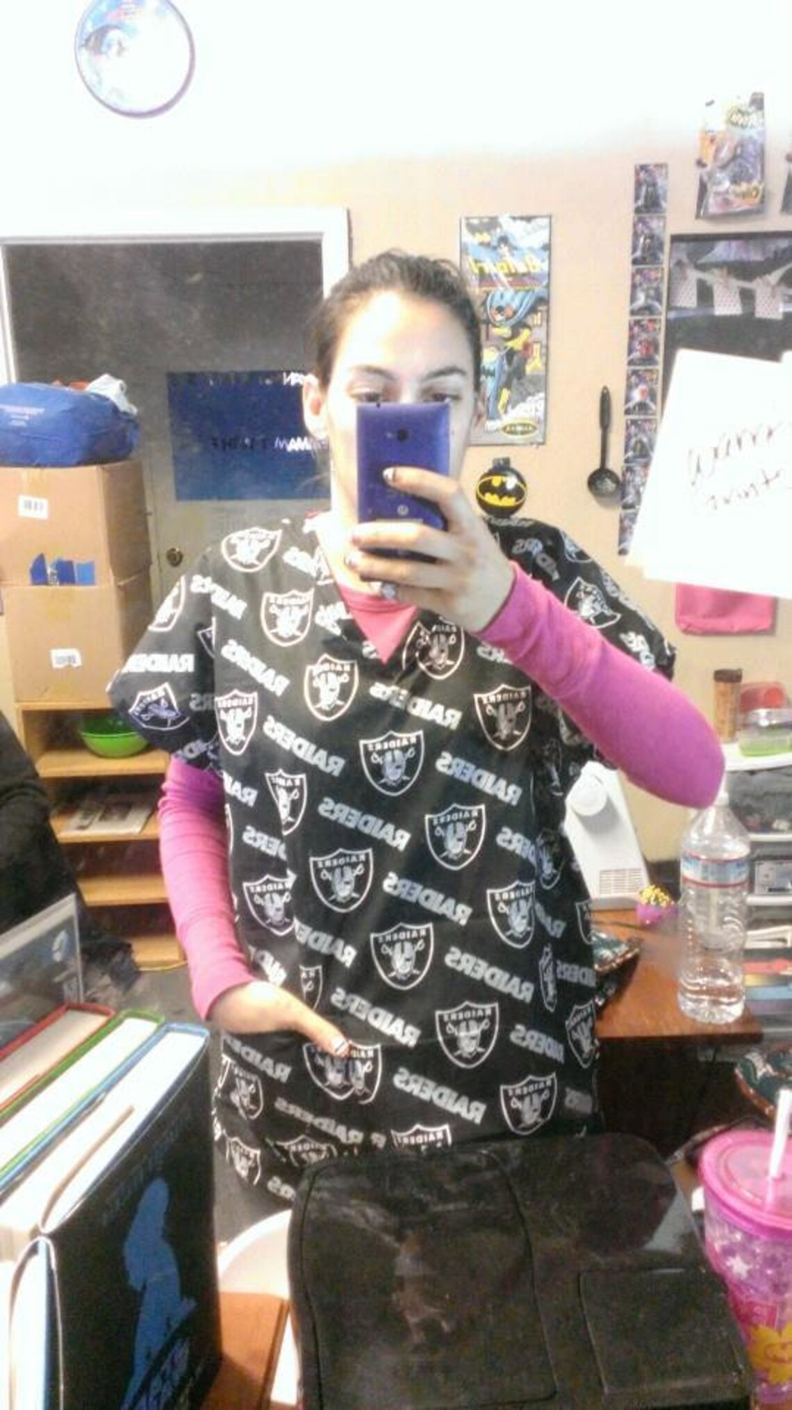 Las Vegas Oakland Raiders Nurse Scrubs Pockets Smock Etsy