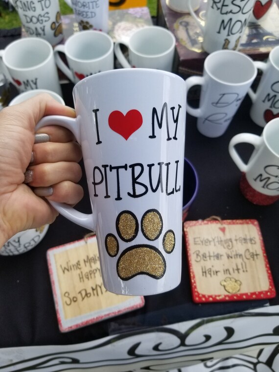 pitbull mom mug
